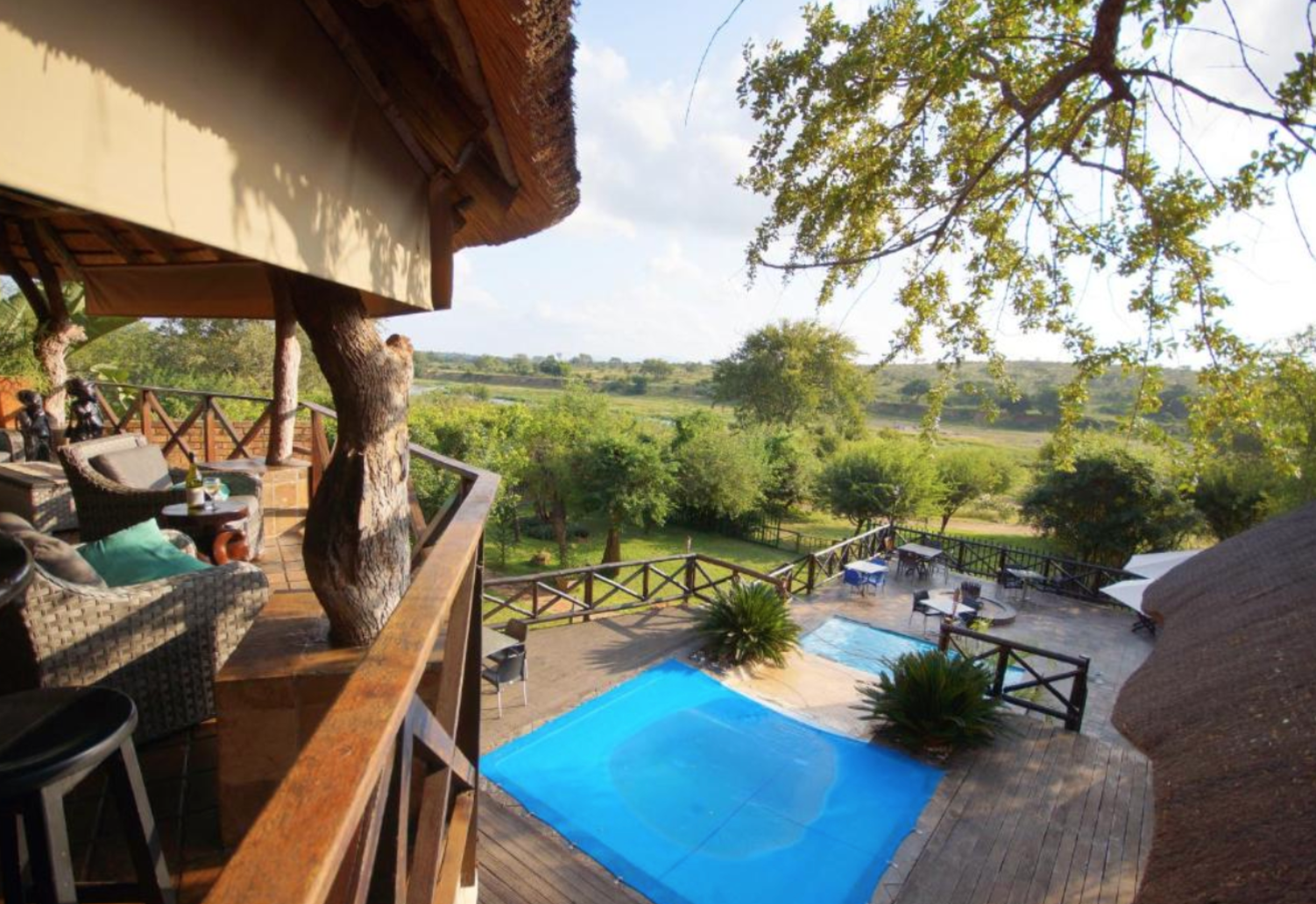 Lodge in Marloth Park mit Giraffen