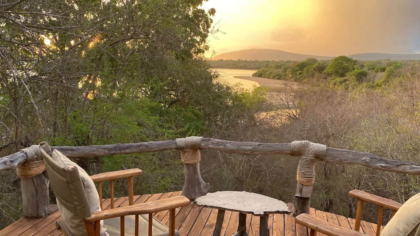 Sand Rivers Camp sunset, Rufiji River