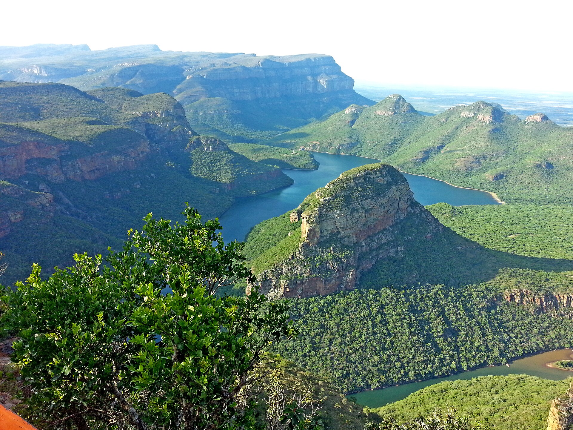 The Blyde River Canyon on the Panorama Route, one of the largest green canyons in the world.