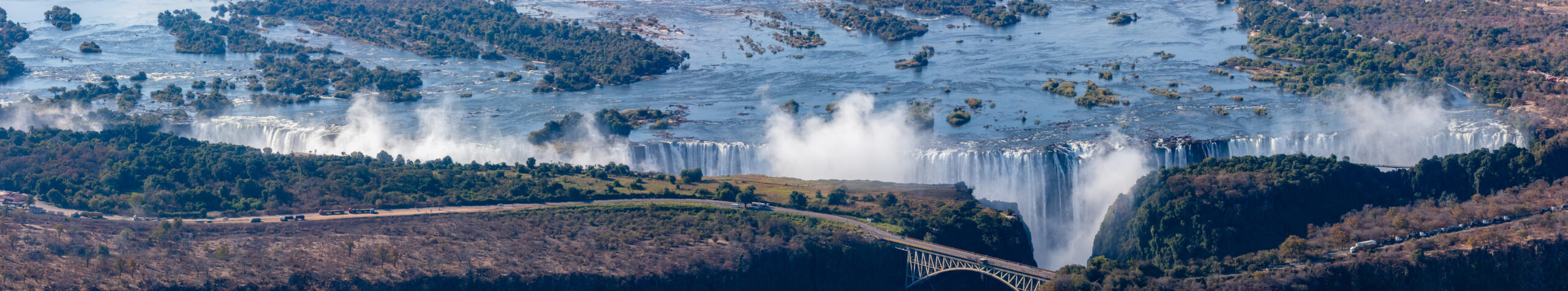 Victoria Falls, Mosi-oa-Tunya, a UNESCO World Heritage Site on the Zambezi.