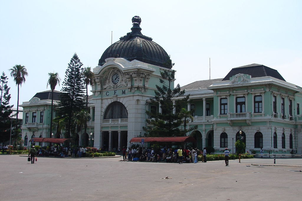 The historic railway station of Maputo, Mozambique.